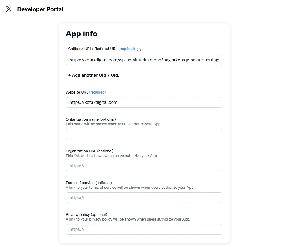 Twitter or X Integration Setup Guide